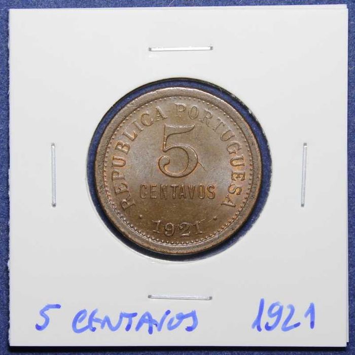 Moeda 5 Centavos 1921 SOBERBA
