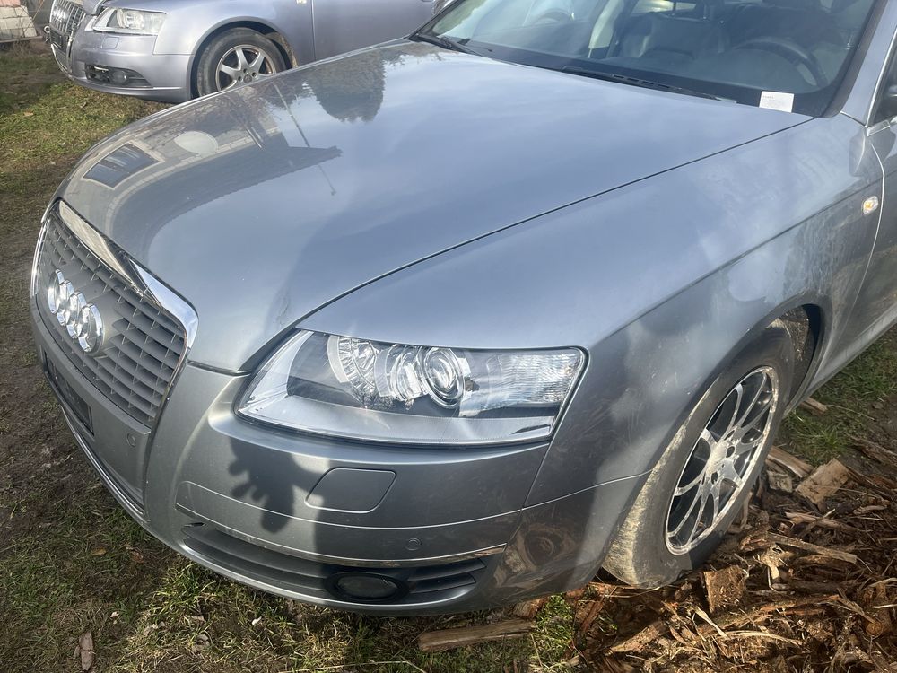 AUDI A6 C6 LY7G maska zderzak błotnik klapa części lampa lusterko