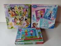 Zestaw puzzle dla dziewczynki Wróżki kraina lodu Frozen Lalaloopsy