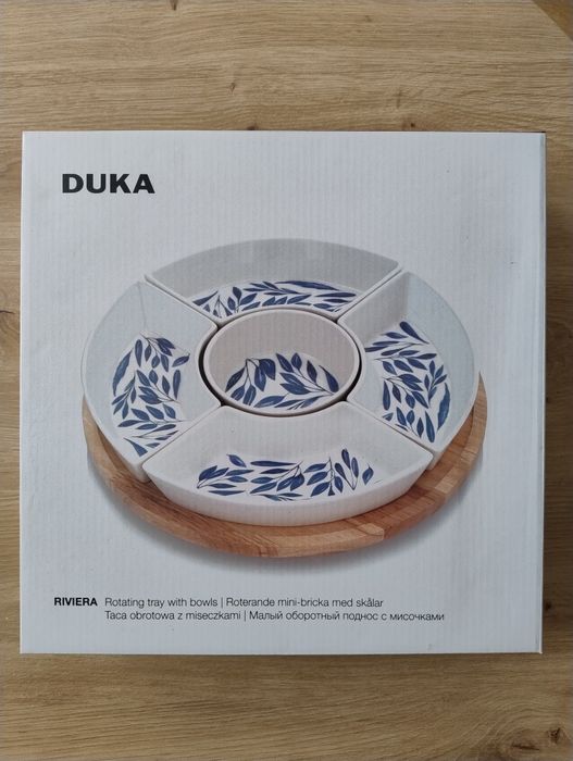 Duka taca obrotowa z miseczkami