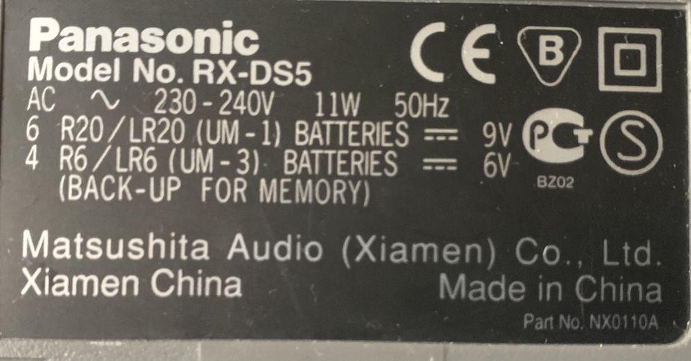 Продам стереомагнітолу Panasonic RX-DS5