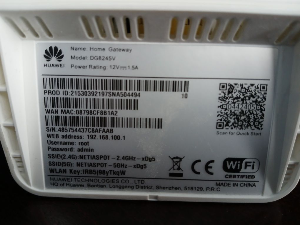 Router Światłowód Huawei DG8245V+Nokia G-010G-T