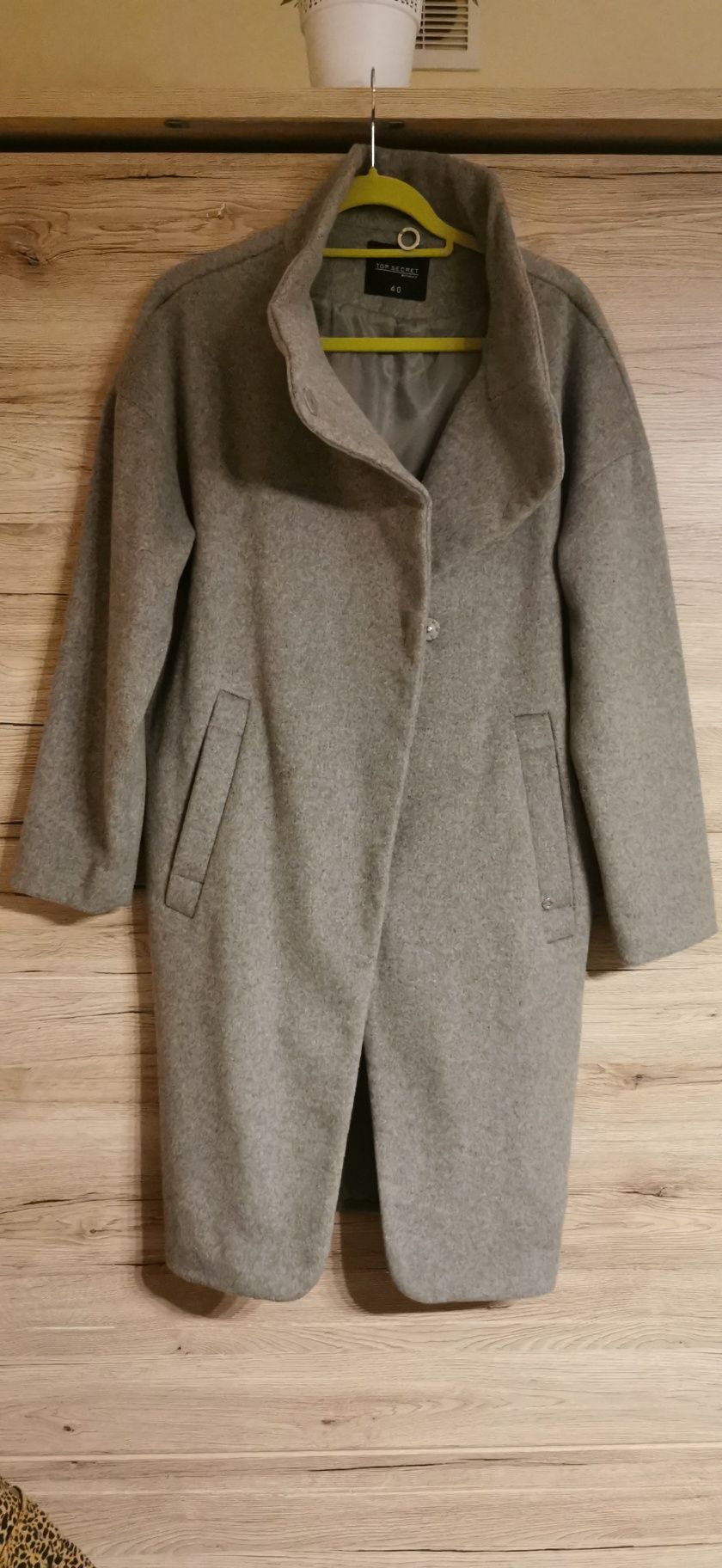 Płaszcz oversize 40 Top Secret  z wełną