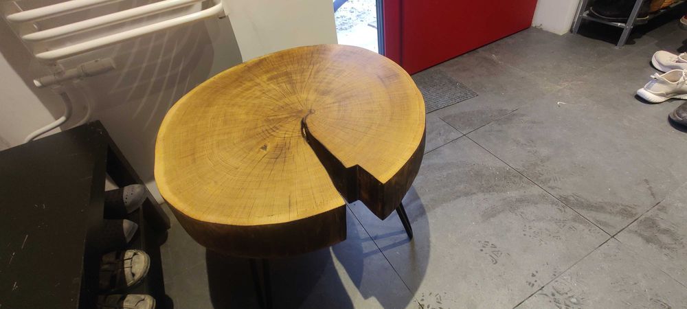 Stolik kawowy dębowy Boho rustykalny