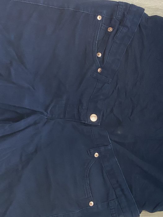 Bpc 46 XXXL granatowe ciążowe spodnie jeasny dżinsy Vintage