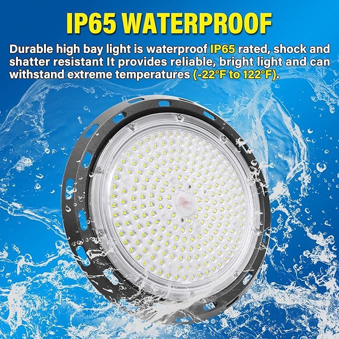 RIGIDON 2x150W LED High Bay UFO, 15000lm, 6000K IP65 Duże przestrzenie