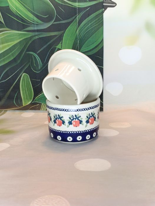 Maselniczka hermetyczna wodna dzwonkowa ceramika Bolesławiec