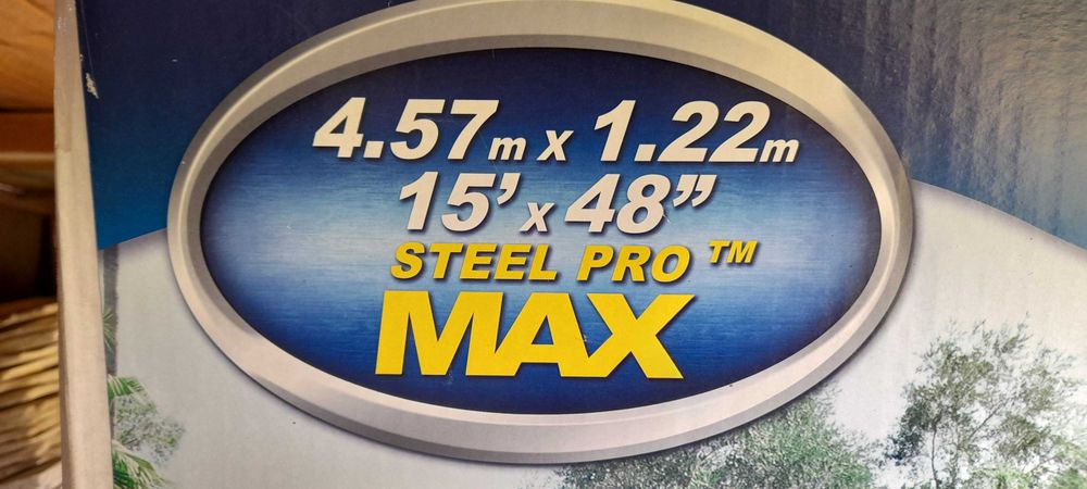 basen ogrodowy bestway 4,57x122 stelaz drabinka pokrowiec uzywany