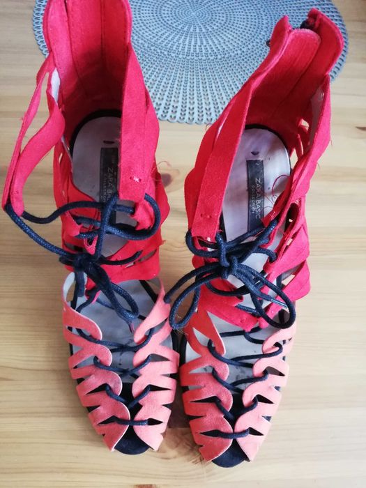 Buty, szpilki kolorowe, Zara, r. 36