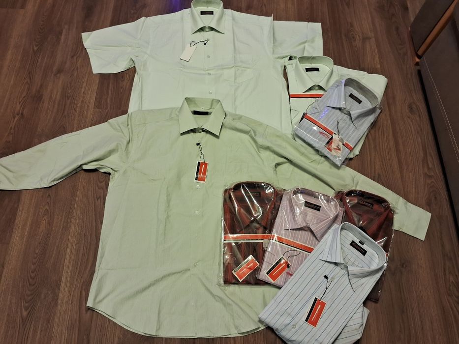 Супер цена новые в упаковке мужские рубашки с длинным рукавом большого