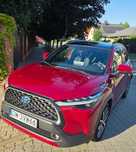Toyota Corolla Cross pierwszy właściciel, gwarancja, bezwypadkowe, szklany dach, zimowe op.