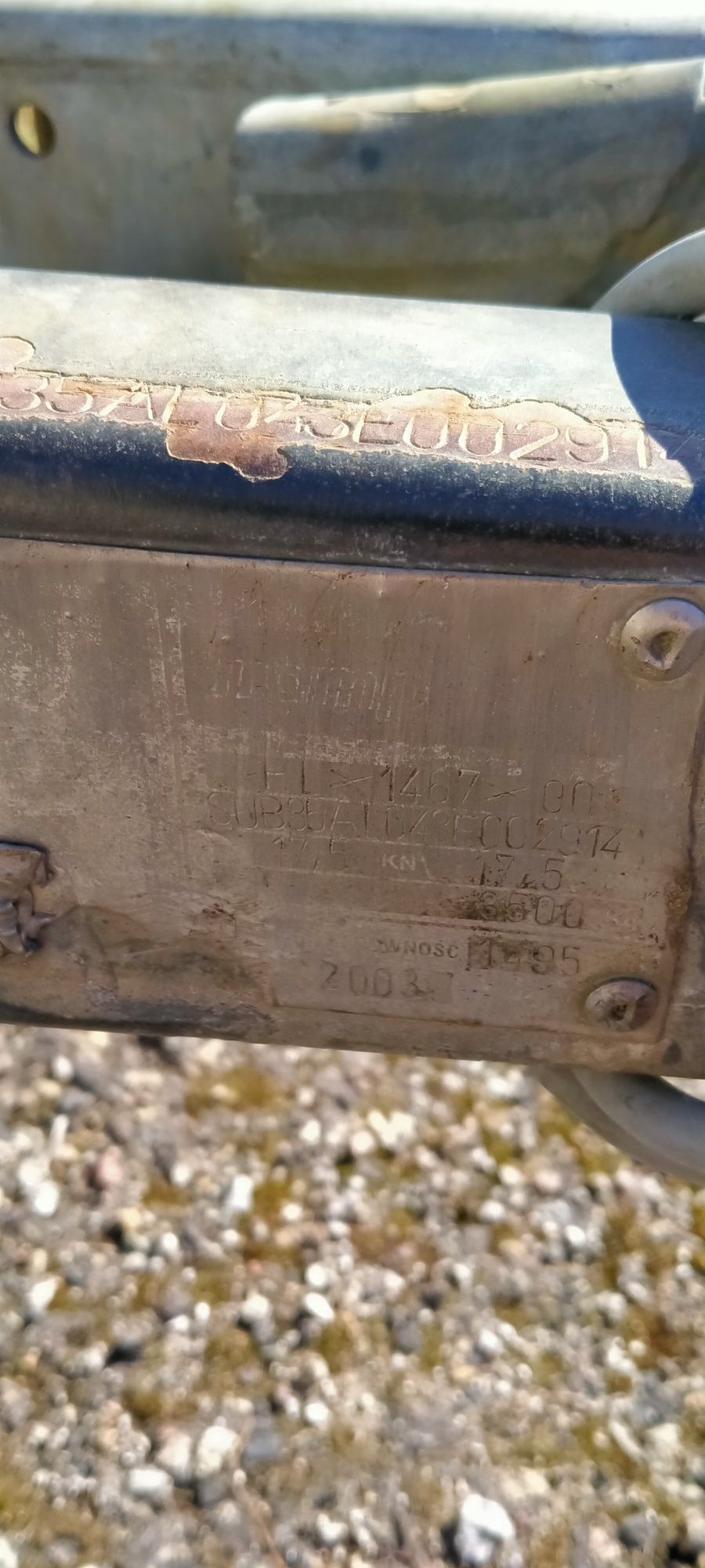 Przyczepa ciężarowa 6.5m dmc 3500