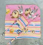 Przepiekny becik disney krolik bugs tweety tasmanski rozowy wiazany