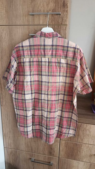 Koszula męska pastelowa kratka bawełna 41/42