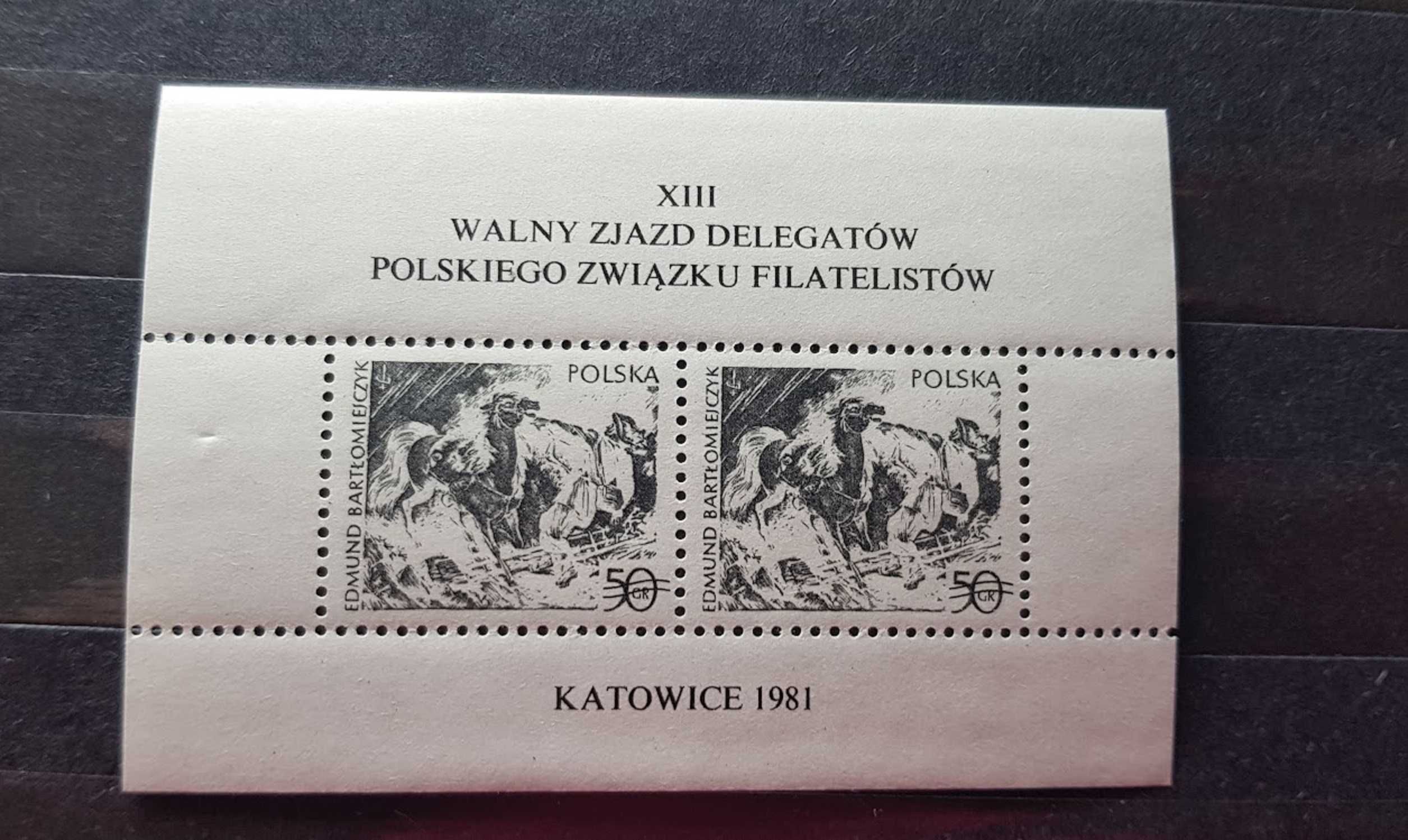 Znaczki pocztowe XIII Walny Zjazd Delegatów PZF 1981