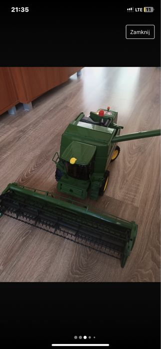 John deere kombajn bruder przyczepka