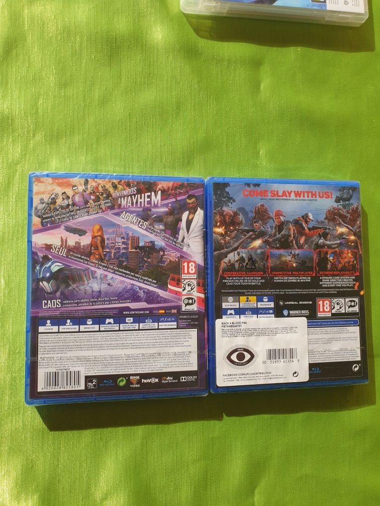 Jogos PS4 - Agents of Mayhem . back 4 blood (selados)