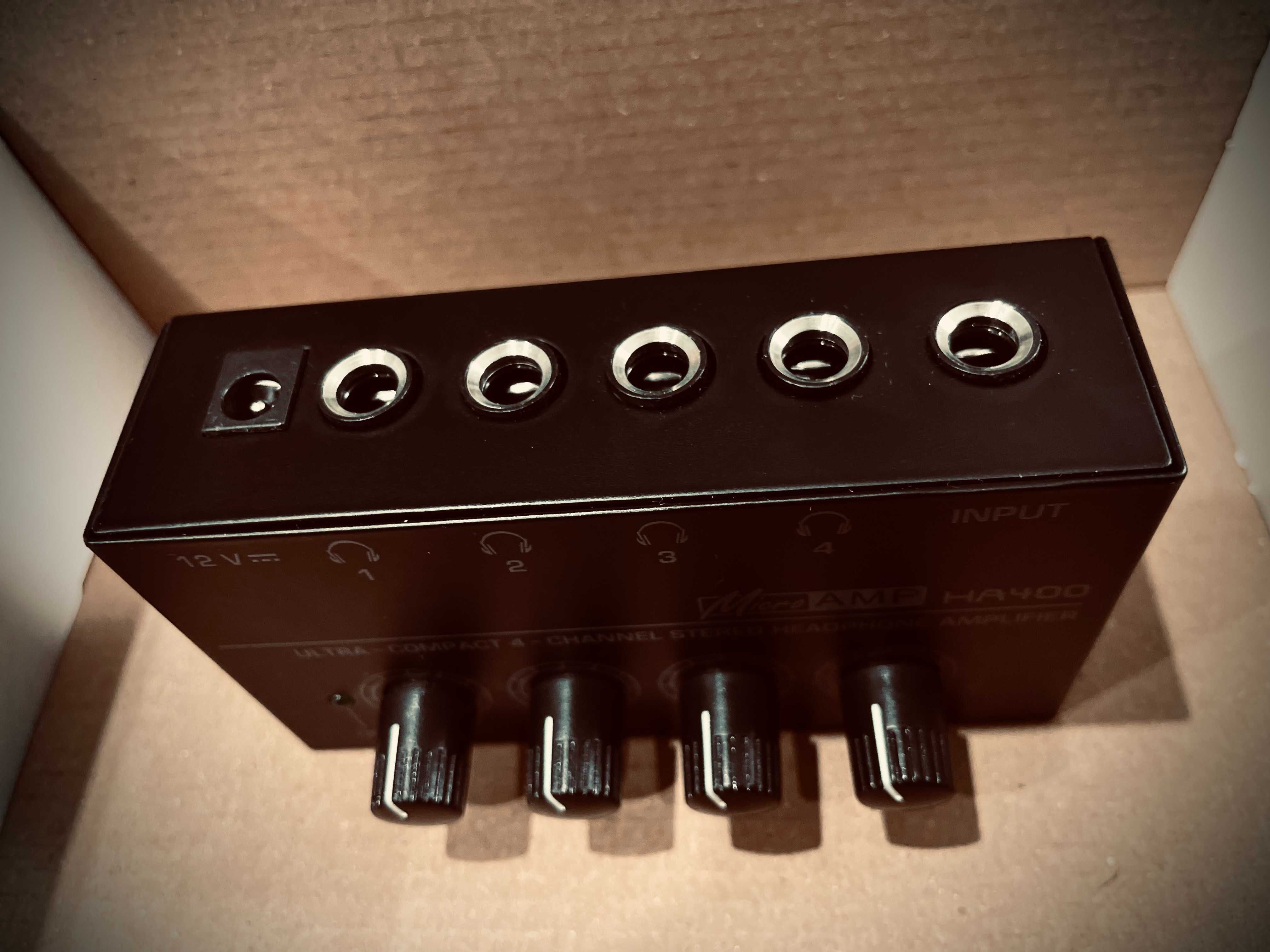 Wzmacniacz słuchawkowy IEM stereo 4 kanałowy