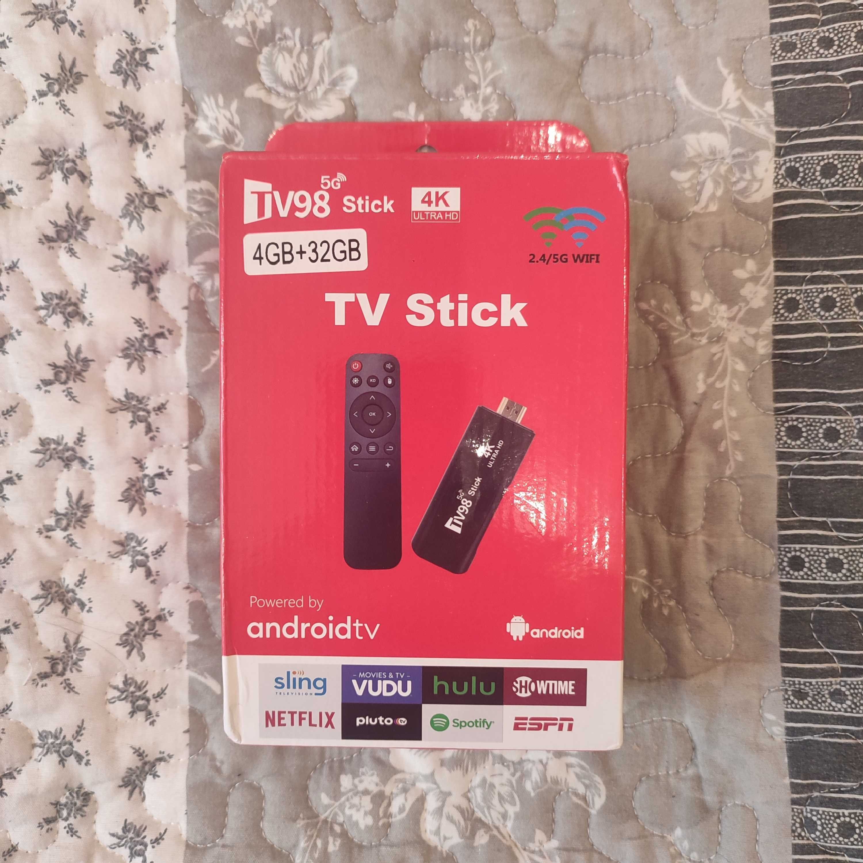 ТВ стик бокс 4 х 32Гб TV98 Stick 4K