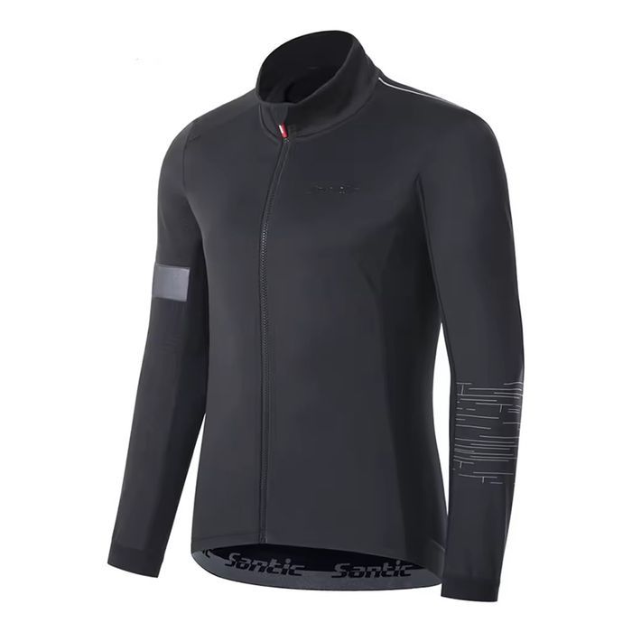 Męska kurtka rowerowa SANTIC – termoaktywna, wiatroszczelna,