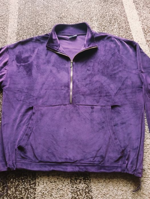 Bluza damska  XXL fiolet welurowa