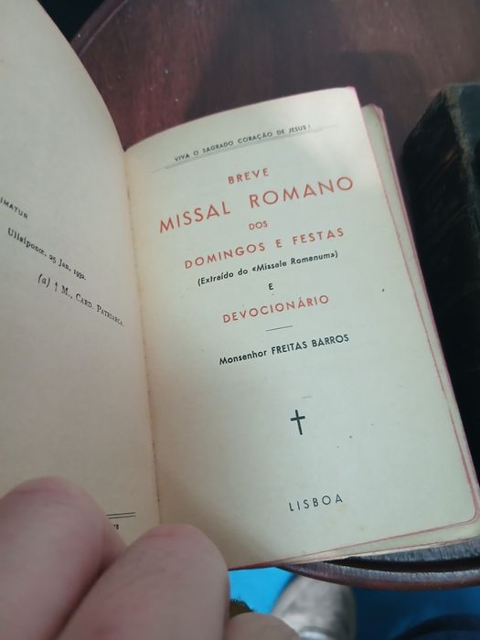 Breve Missal Romano Dos Domingos e Festas (1932?]