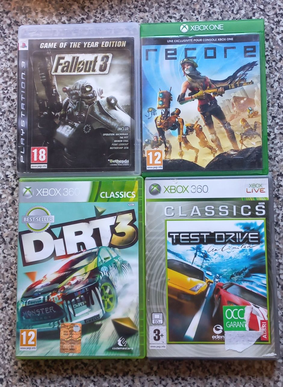 Conjunto de 4 jogos Playstation 3/Xbox 360/One