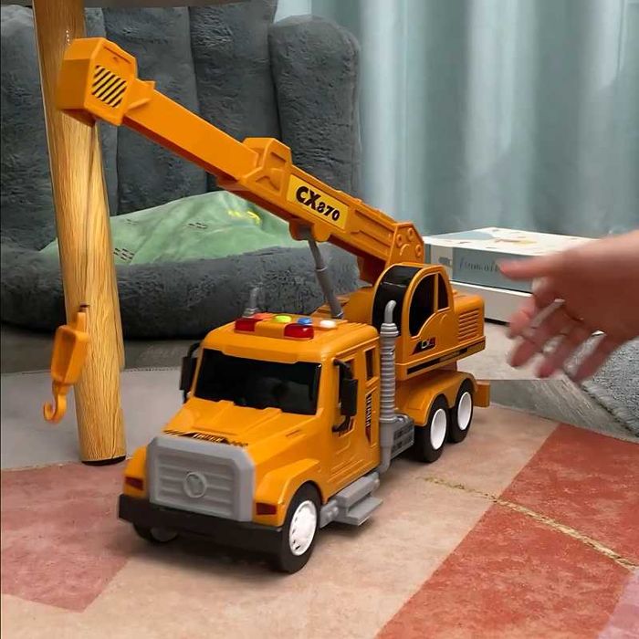 Interaktywny Dźwig z Ruchomym Hakiem Ciężarówka 1:14