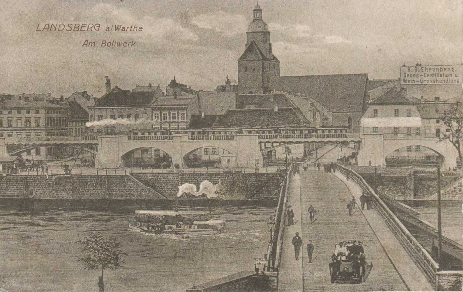 Landsberg a.W. Gorzów most tymczasowy 4.08.1916