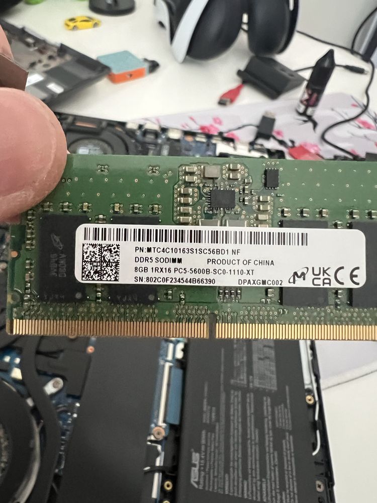 DDR5 Micron 5600, 2x8GB(16gb) SODIMM do laptopow
