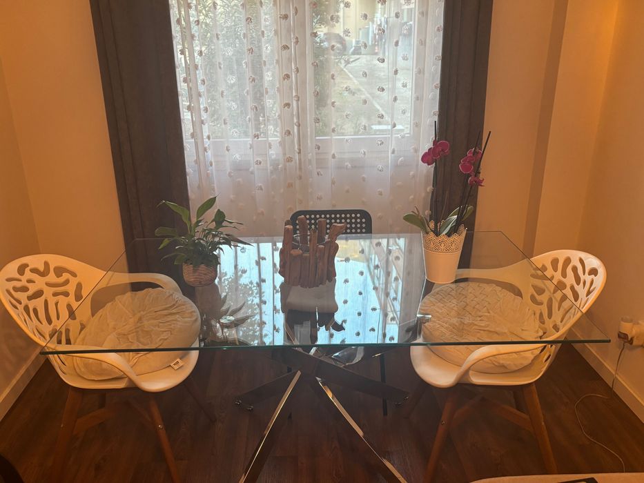 Mesa de vidro moderna