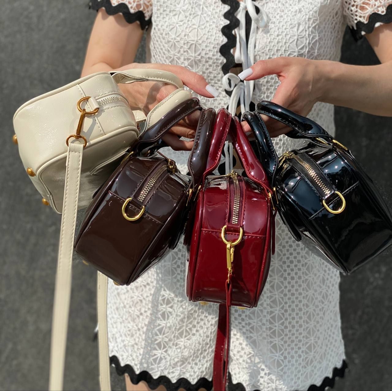 Сумка лакована MiuMiu 4 кольори