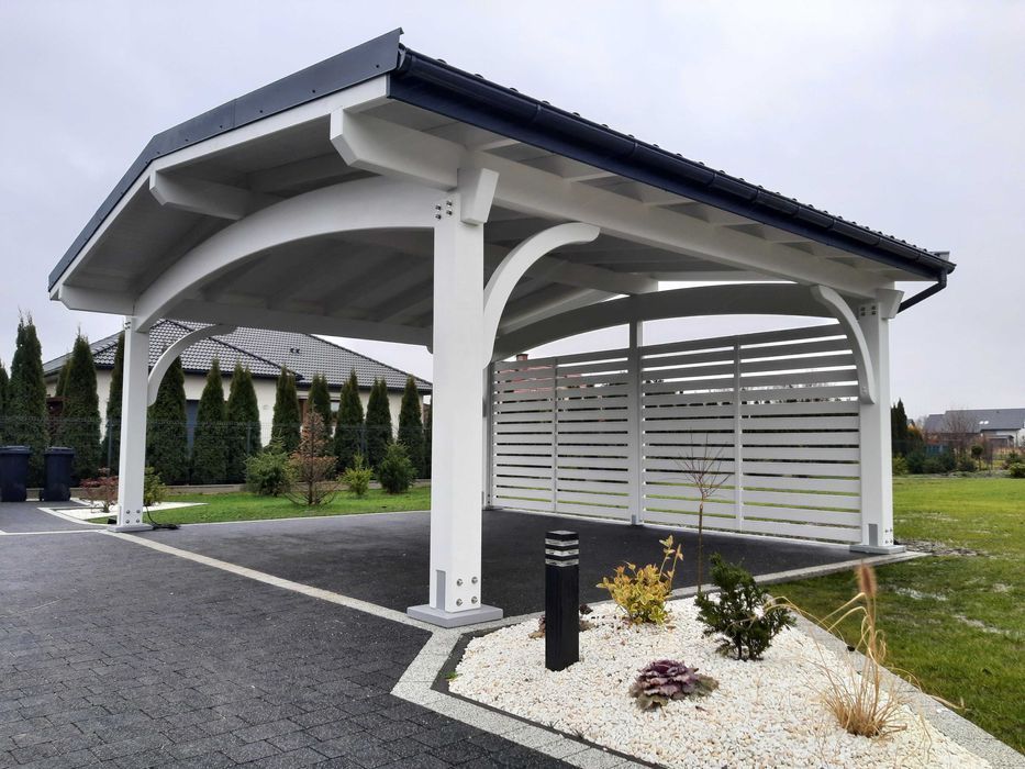 Wiata garażowa drewniana Italia 6x7M BSH