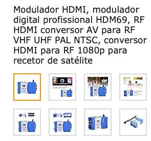 Modulador Analógico Rf Hdmi 1080P para Tv Pc Dvd
