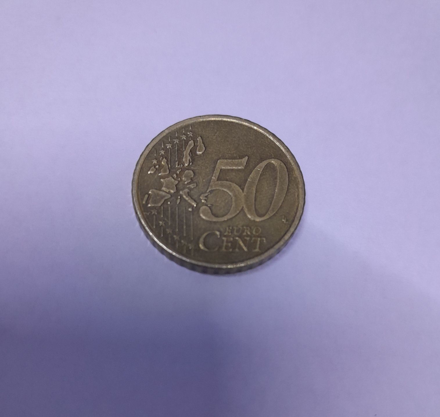 Монета 50 euro cent 2002 року. Iрландiя.
