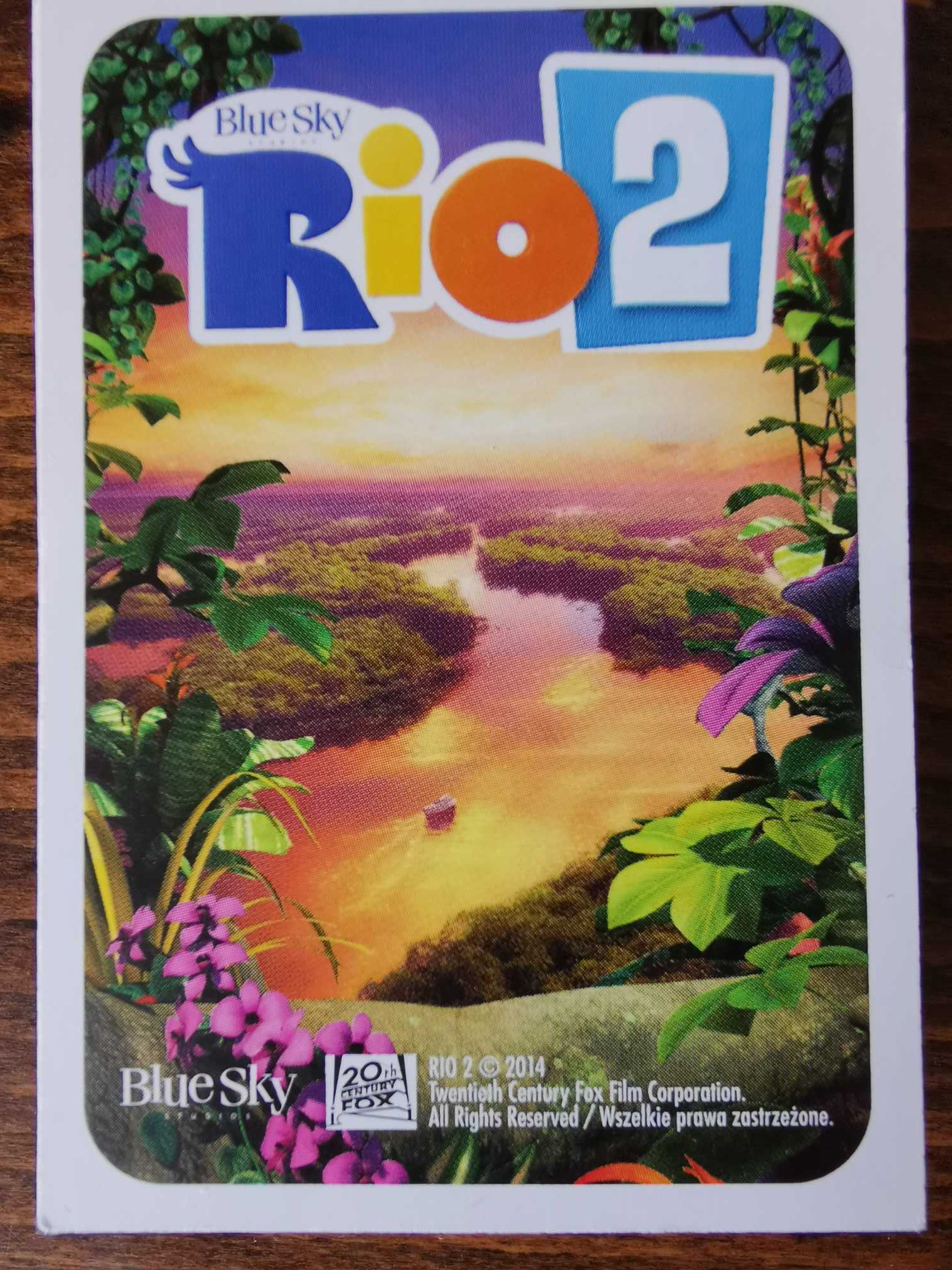 Karty kolekcjonerskie z filmu Rio 2, zestaw 44 szt.