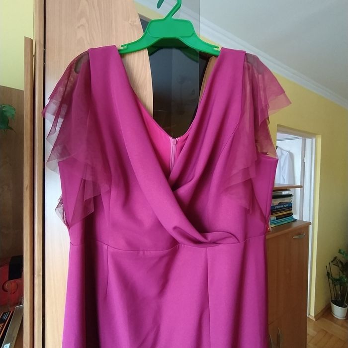 Suknia burgundowa 50