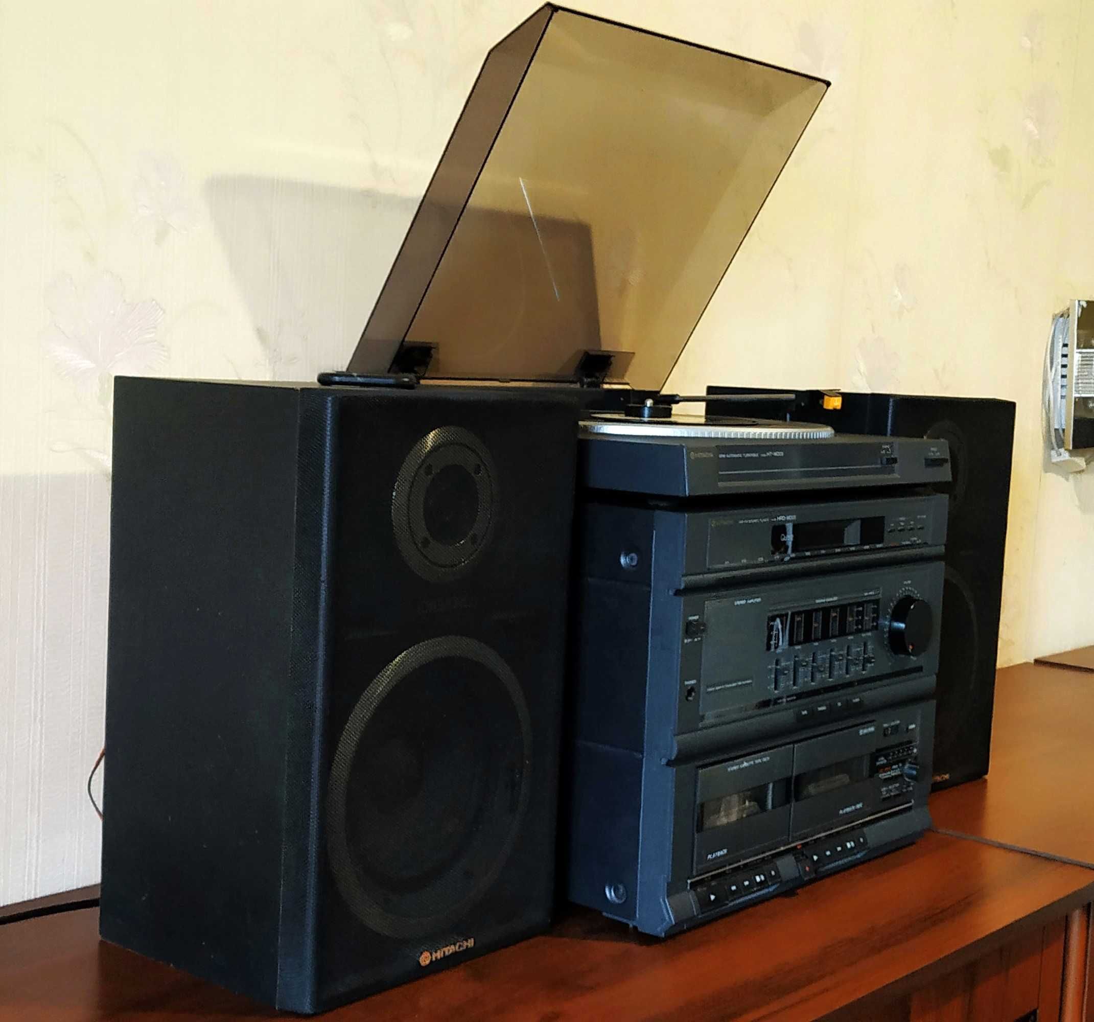 HITACHI музыкальный центр HRD-MD03 с виниловый проигрывателем  Япония
