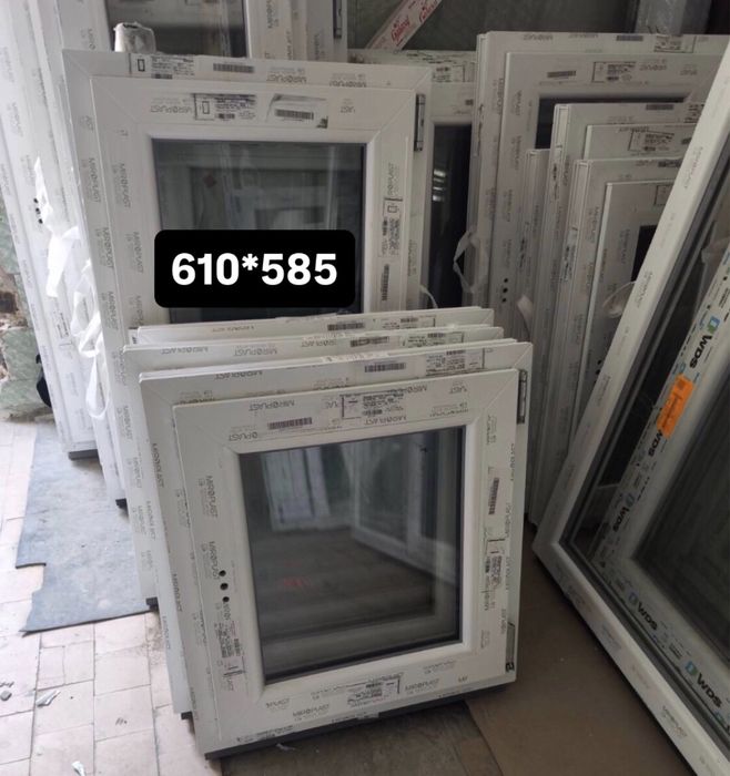 Вікно металопластикове, маленькі розміри, б/у і нові, в наявності