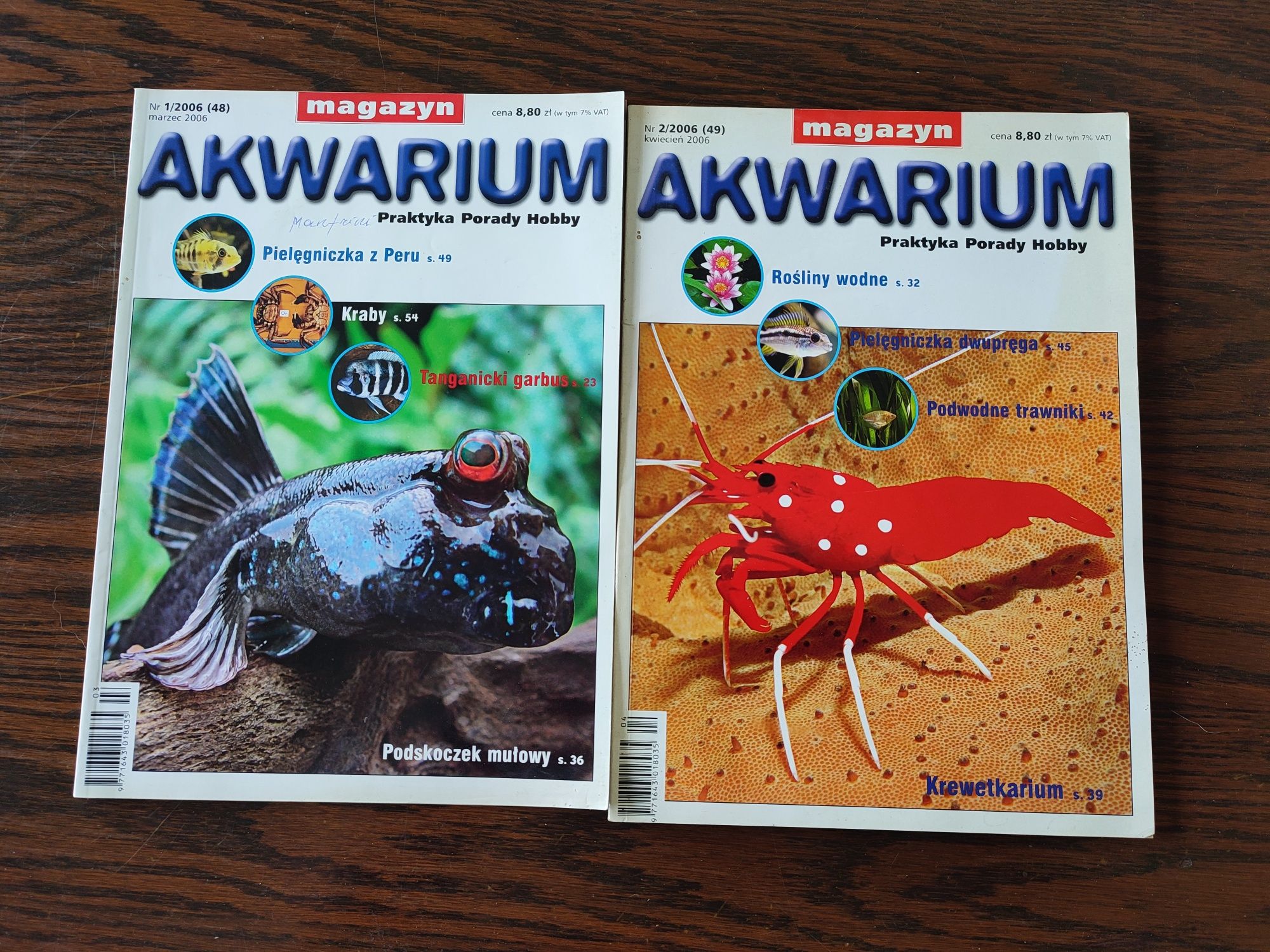 Magazyn akwarium czasopismo akwarystyczne rocznik 2006 komplet