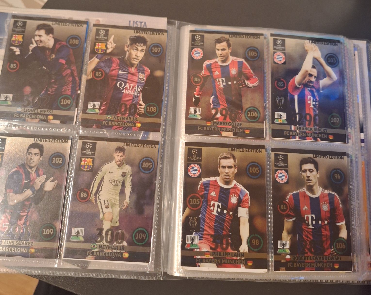 Album Panini Adrenalyn Champions League2014/15 same specjalne