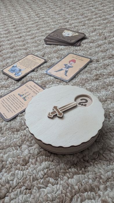 Лічильник рівнів для настільної гри з дерева на магнітах, Манчкін тощо