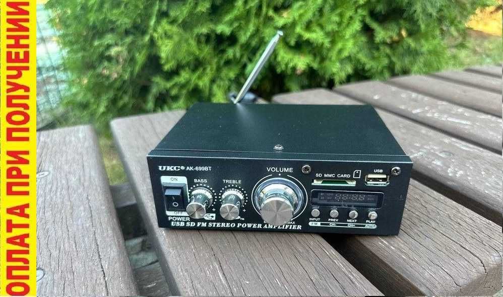 ‼️ Усилитель звука, підсилювач, ресівер 2х250w ◽️12v 220w ◽️ Bluetooth