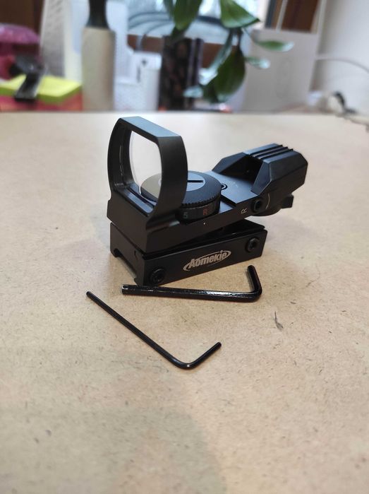 Aomekie Wizjer Red Dot Airsoft z szyną 20 mm/22 mmpunktem obrotowym