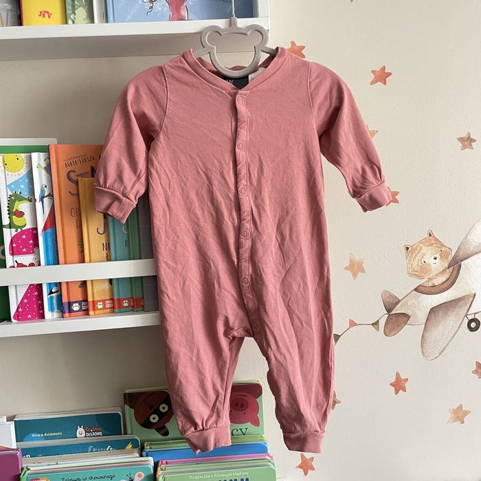 H&M Śpiochy piżama pajacyk napy 100% bawełna 68