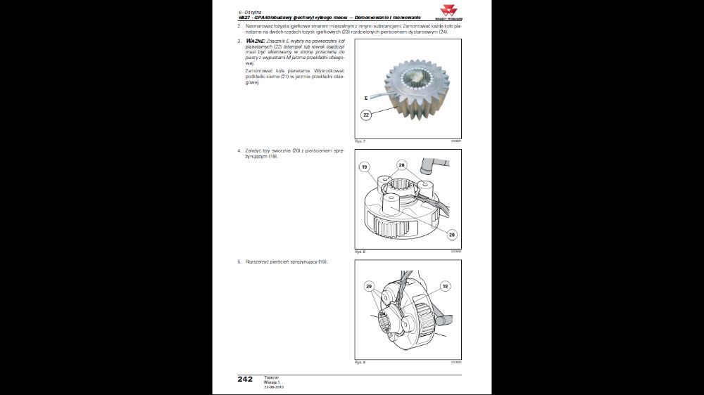 Massey Ferguson INSTRUKCJE NAPRAW serwisowe WSZYSTKIE modele !!!