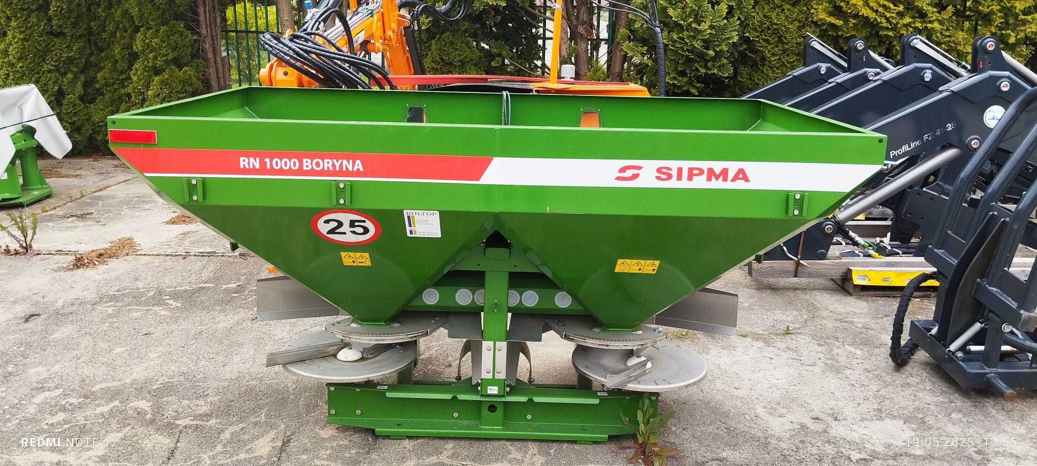 Rozsiewacz nawozów SIPMA RN1000 BORYNA nowy