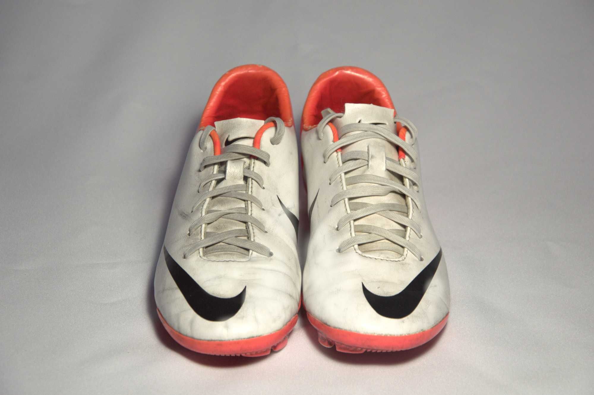 Korki Nike Mercurial Glide FG - Biało-pomarańczowe