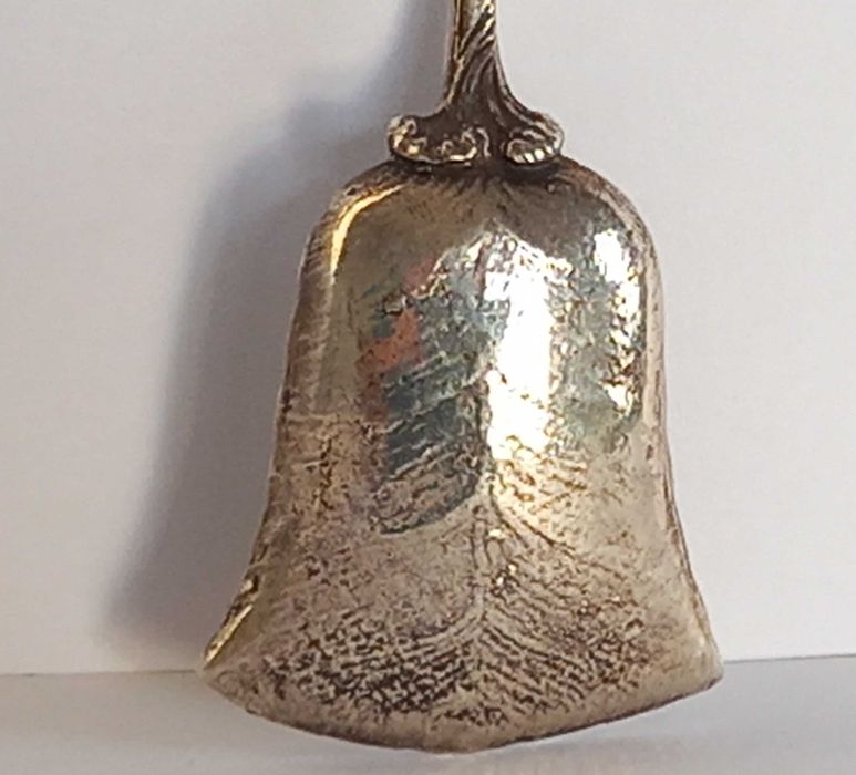 Łyżeczka, szufelka do cukru, srebro 800, pocz. XX w.