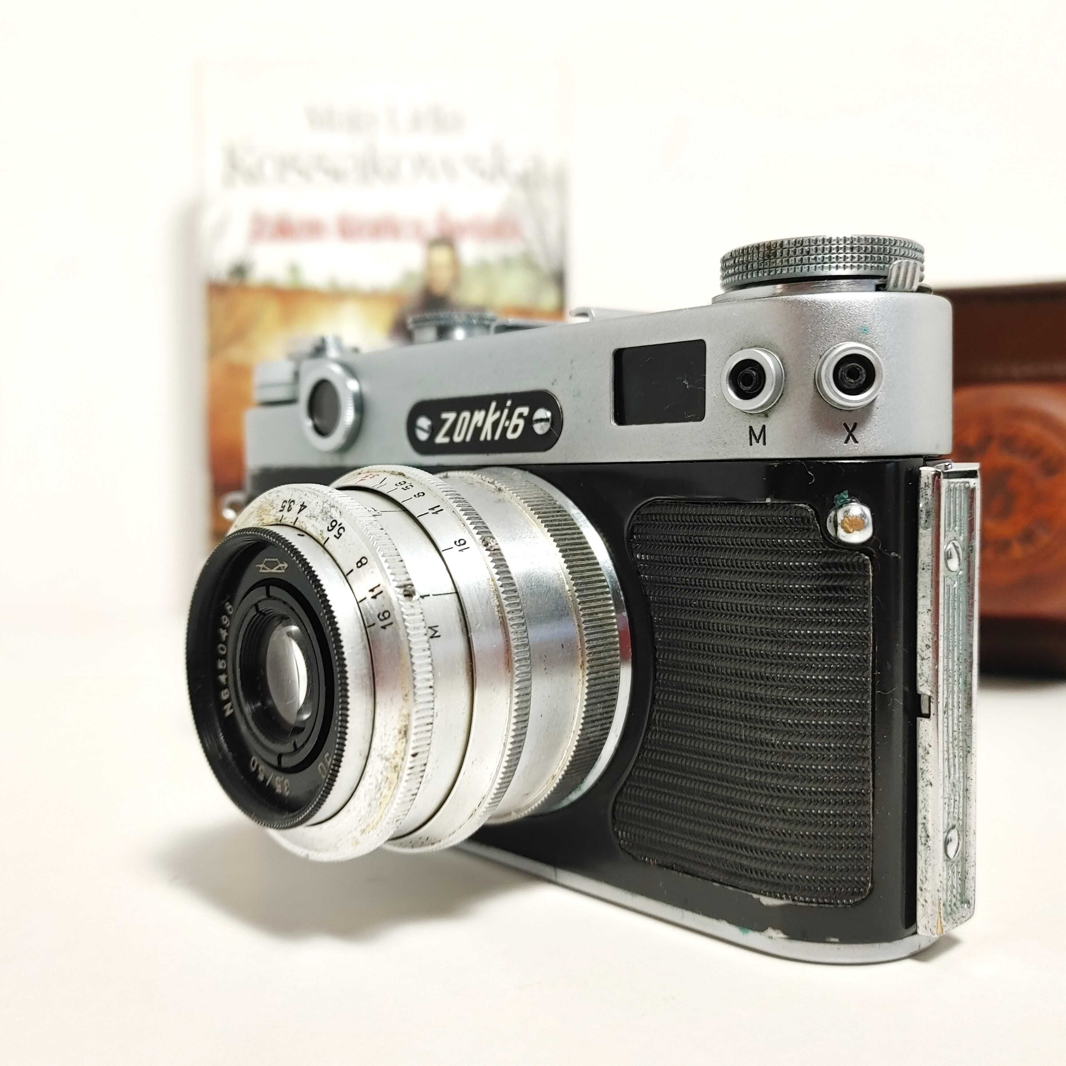 Analogowy aparat dalmierzowy ZORKI 6 Indrustar-50 3,5 50mm RETRO 1959r